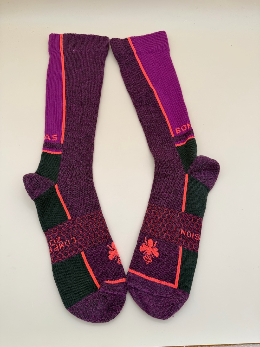 BOMBAS Performance Compression Knee High Socks (20-30mmHg) Size Large no tag